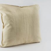 Cuscino quadrato in fibra di canapa antica
