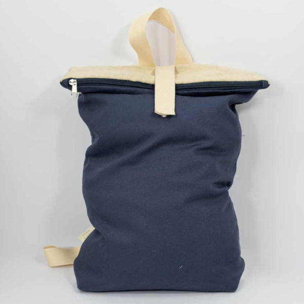 zaino in canapa blu
