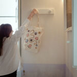 shopper in canapa dipinte claudia pentasuglia