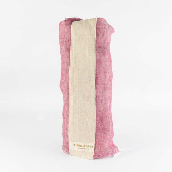 pashmina in lino e canapa fuxia