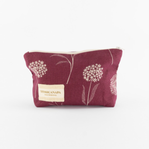 mini pochette in cotone e canapa soffione