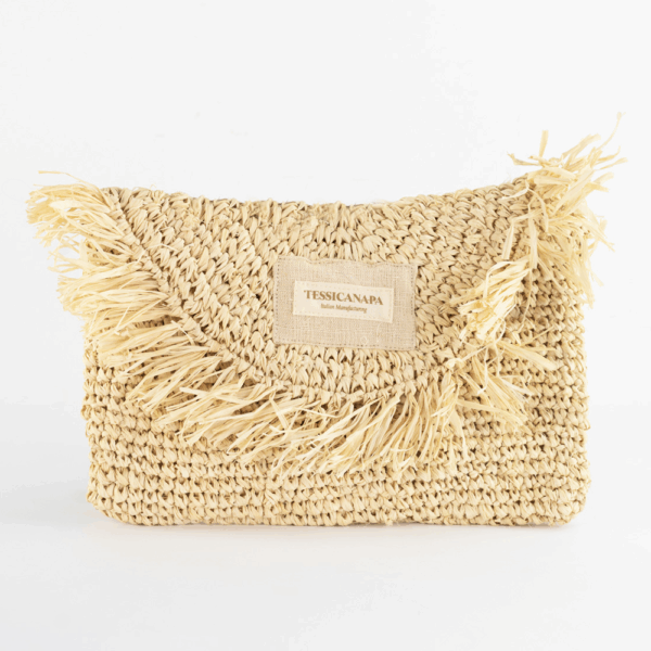 Borsa in rafia e canapa