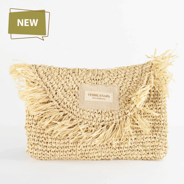 borsa in rafia e canapa new